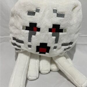 Minecraft Ghast Jinx Plush - White with Red & Gray Details